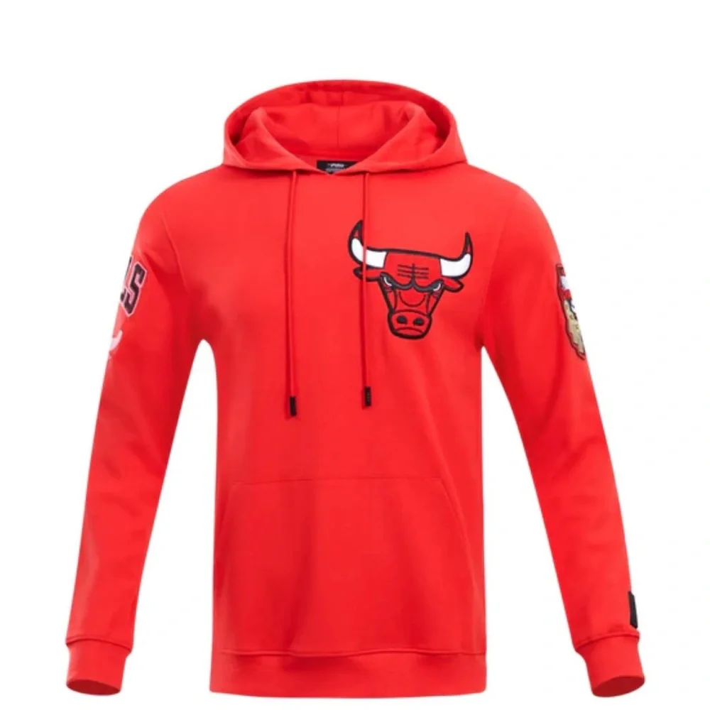 NBA Chicago Bulls classic chenille mens PO hoodie - Picture 7 of 9